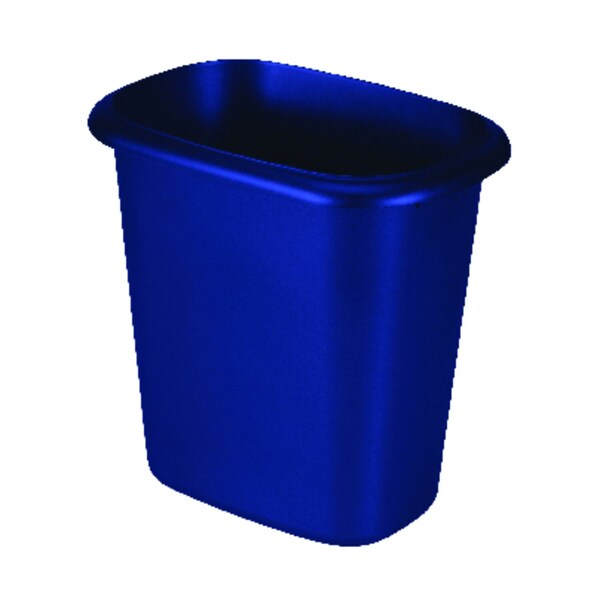 Rubbermaid 1.5 gal Royal Blue Plastic Open Top Wastebasket 1791163 Zoro